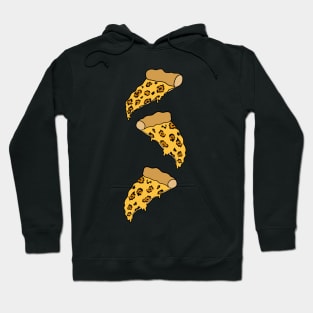 leopard print pizza grid Hoodie